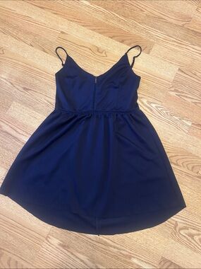 Tobi Navy Blue Spaghetti Strap Mini Dress